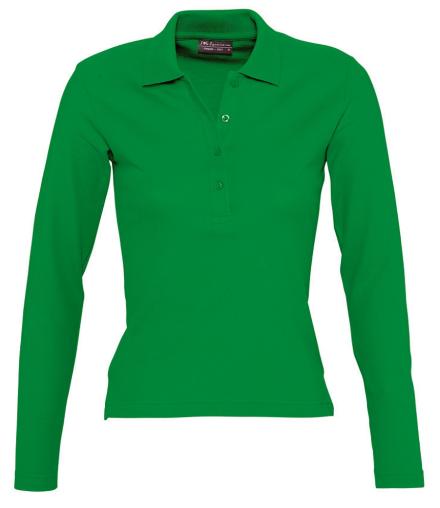 SOL'S Ladies Podium Long Sleeve Cotton Piqué Polo Shirt