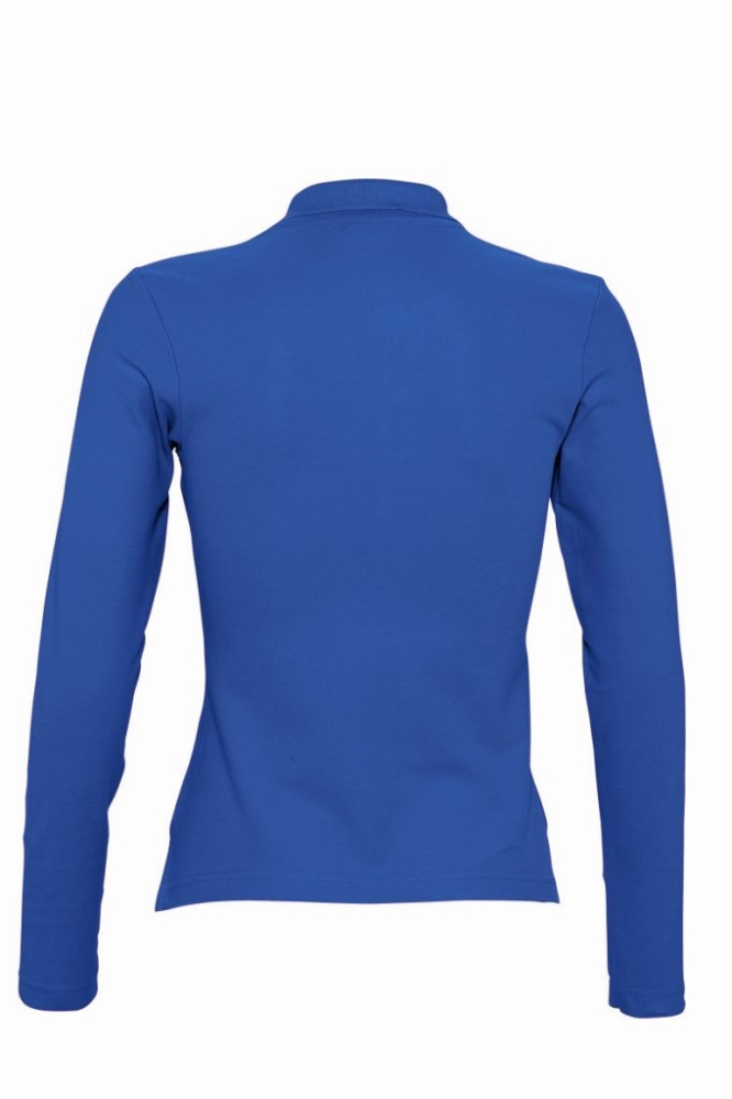 SOL'S Ladies Podium Long Sleeve Cotton Piqué Polo Shirt