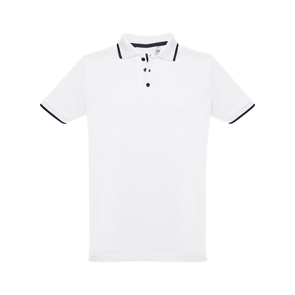 THC ROME WH. Men's slim fit polo shirt
