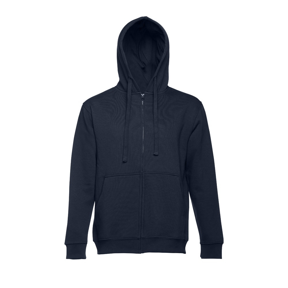 THC AMSTERDAM. Men's hooded full zipped sweatshirt