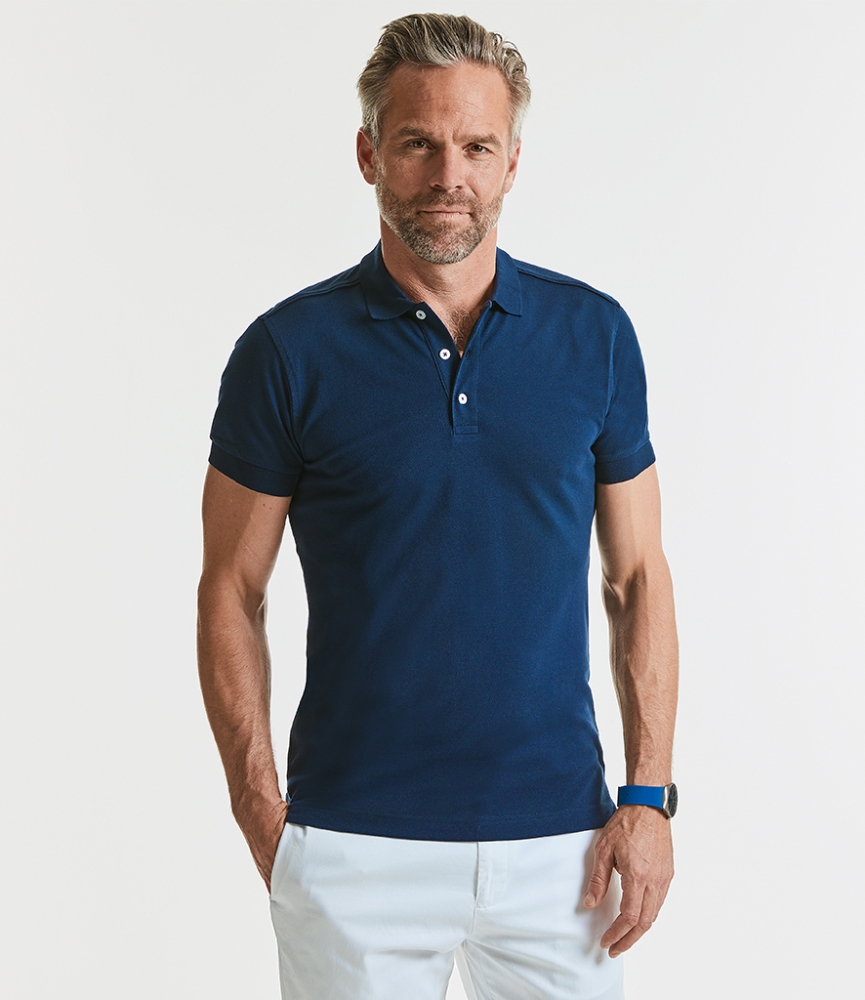 Russell Stretch Piqué Polo Shirt
