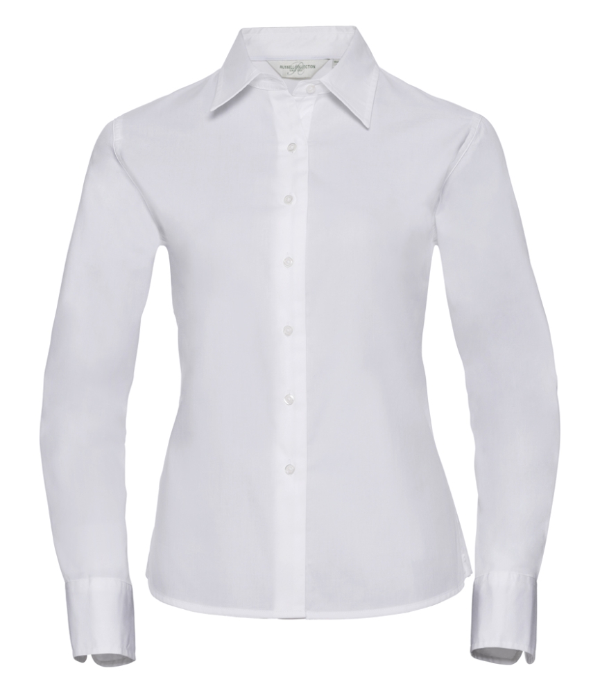 Russell Collection Ladies Long Sleeve Classic Twill Shirt