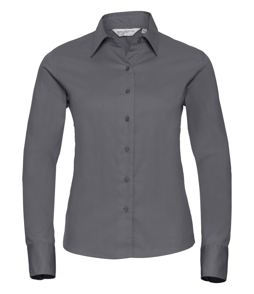 Russell Collection Ladies Long Sleeve Classic Twill Shirt