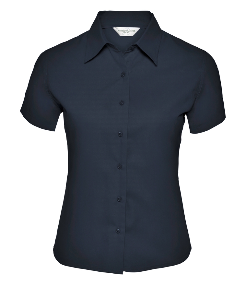 Russell Collection Ladies Short Sleeve Classic Twill Shirt