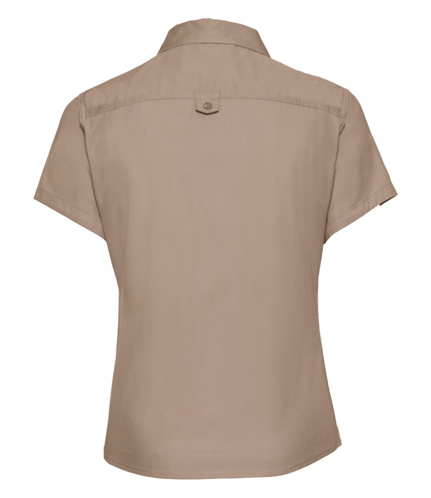 Russell Collection Ladies Short Sleeve Classic Twill Shirt