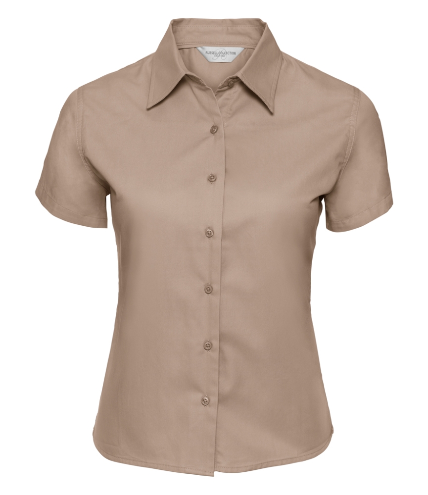 Russell Collection Ladies Short Sleeve Classic Twill Shirt