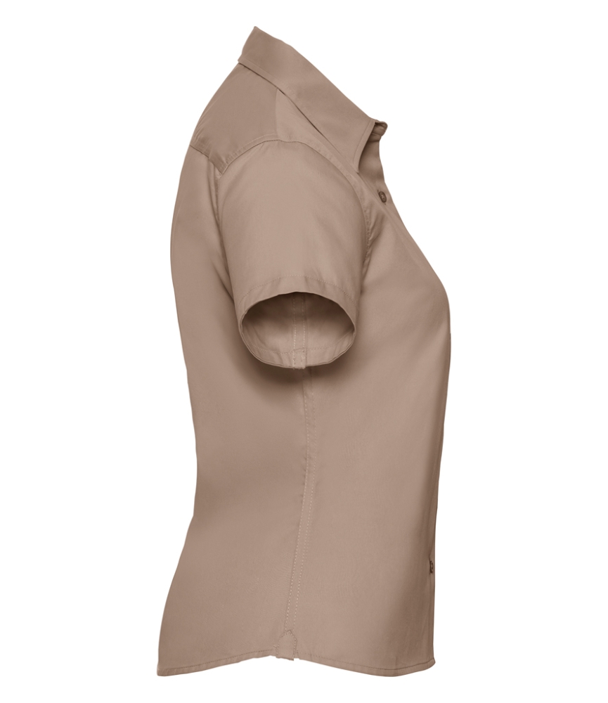 Russell Collection Ladies Short Sleeve Classic Twill Shirt