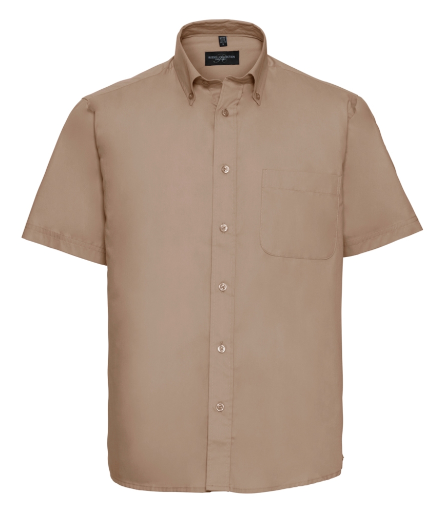 Russell Collection Short Sleeve Classic Twill Shirt