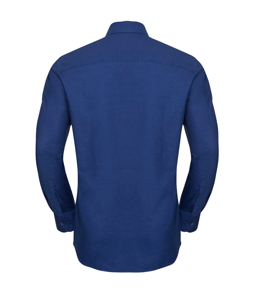 Russell Collection Long Sleeve Tailored Oxford Shirt