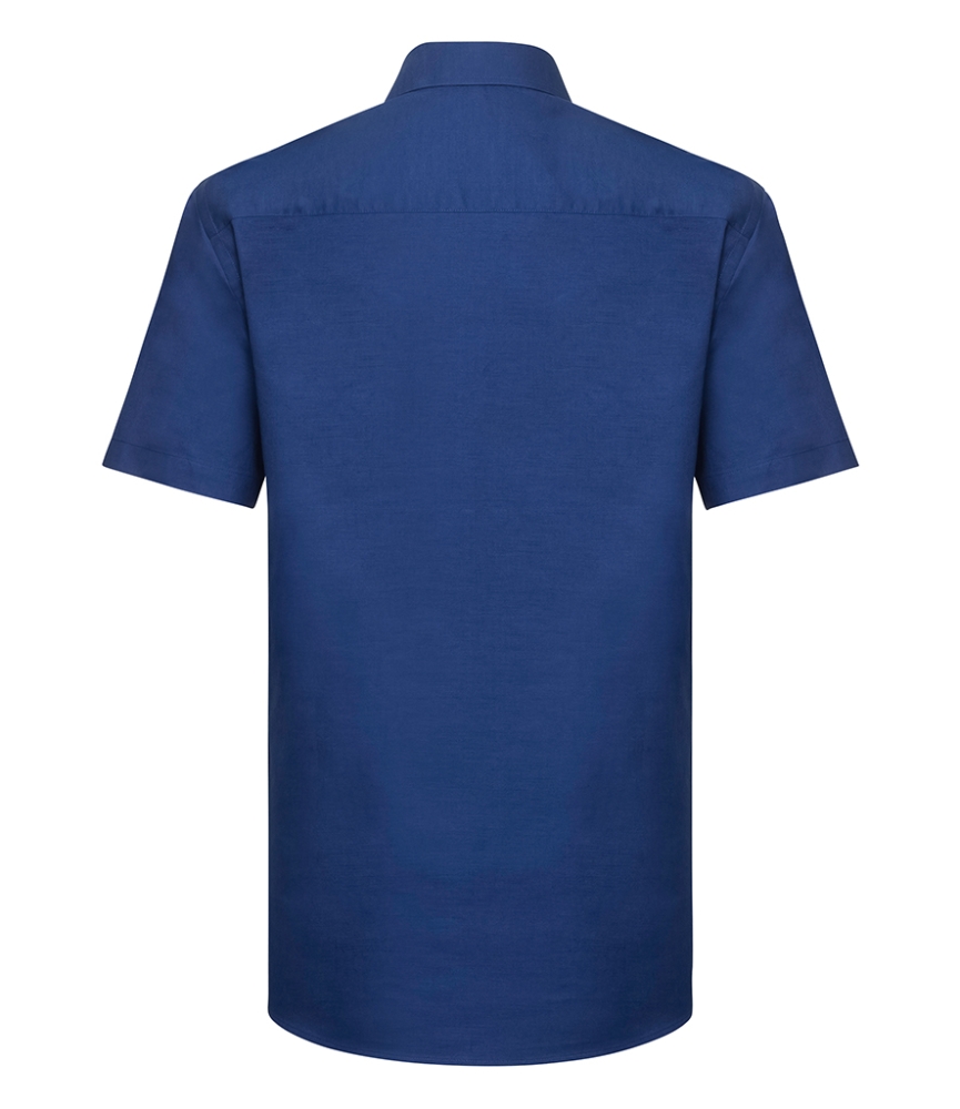 Russell Collection Short Sleeve Tailored Oxford Shirt