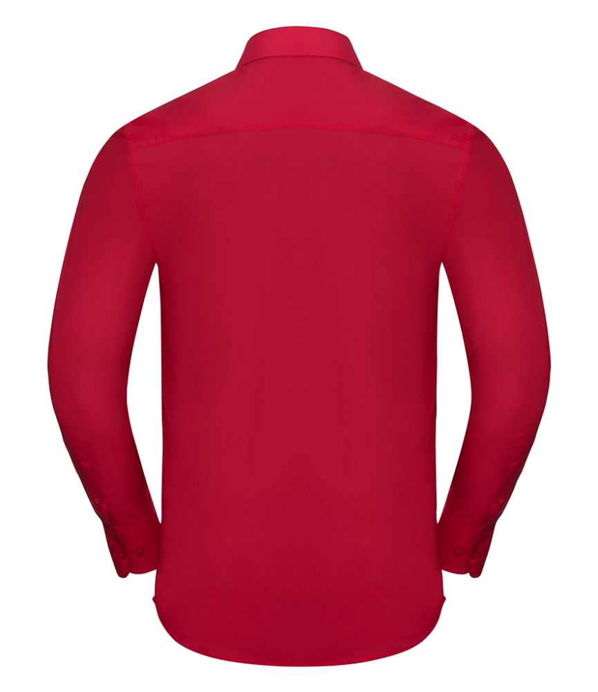Russell Collection Long Sleeve Tailored Poplin Shirt