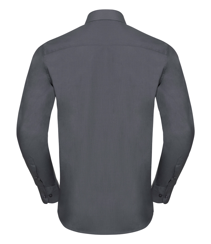 Russell Collection Long Sleeve Tailored Poplin Shirt