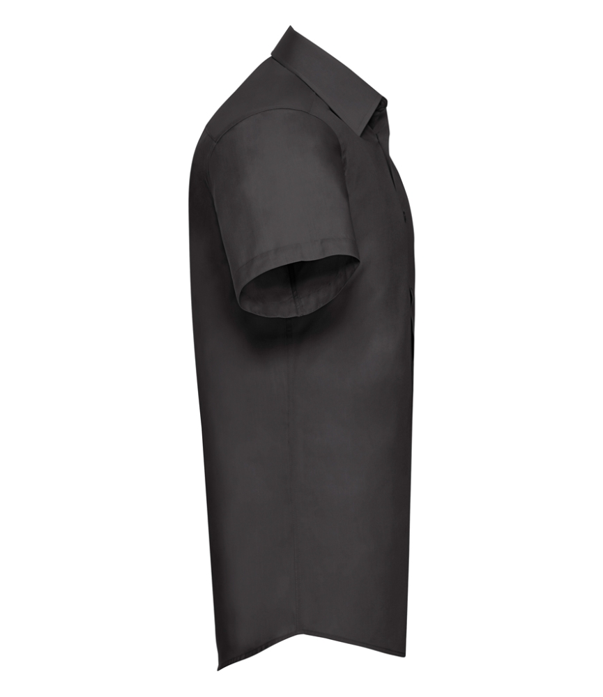 Russell Collection Short Sleeve Tailored Poplin Shirt