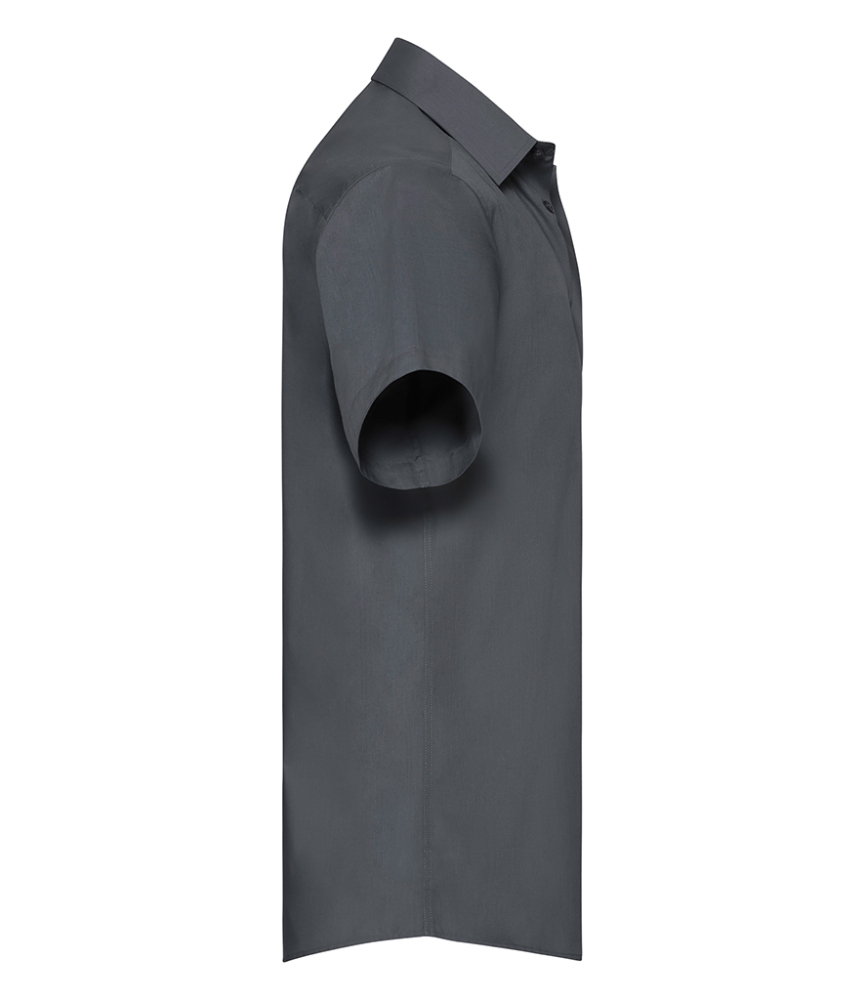 Russell Collection Short Sleeve Tailored Poplin Shirt