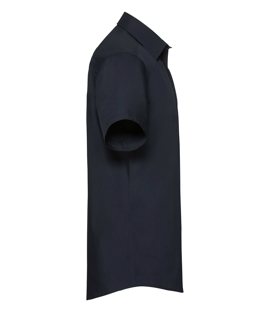 Russell Collection Short Sleeve Tailored Poplin Shirt