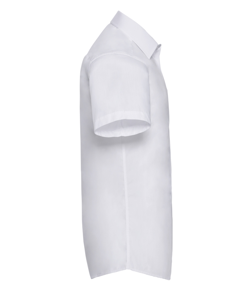 Russell Collection Short Sleeve Tailored Poplin Shirt