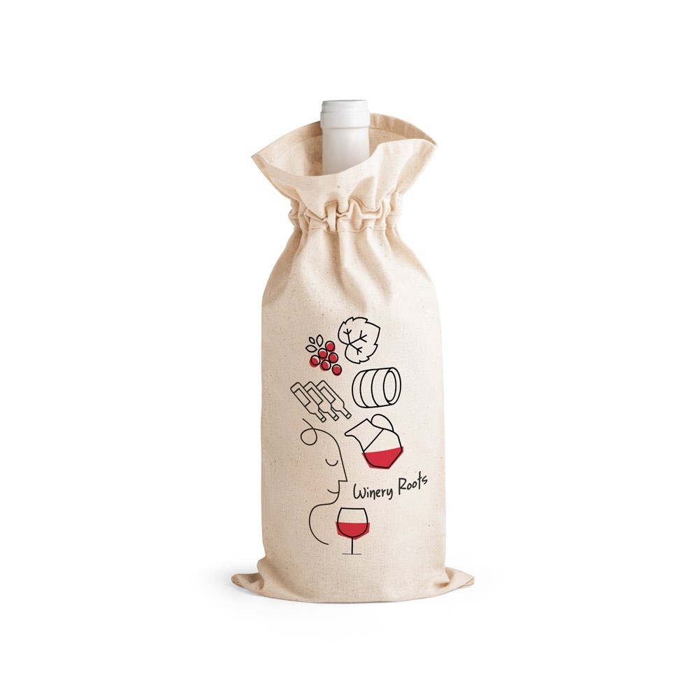 F&C JEROME. 100% cotton bag for bottle 
