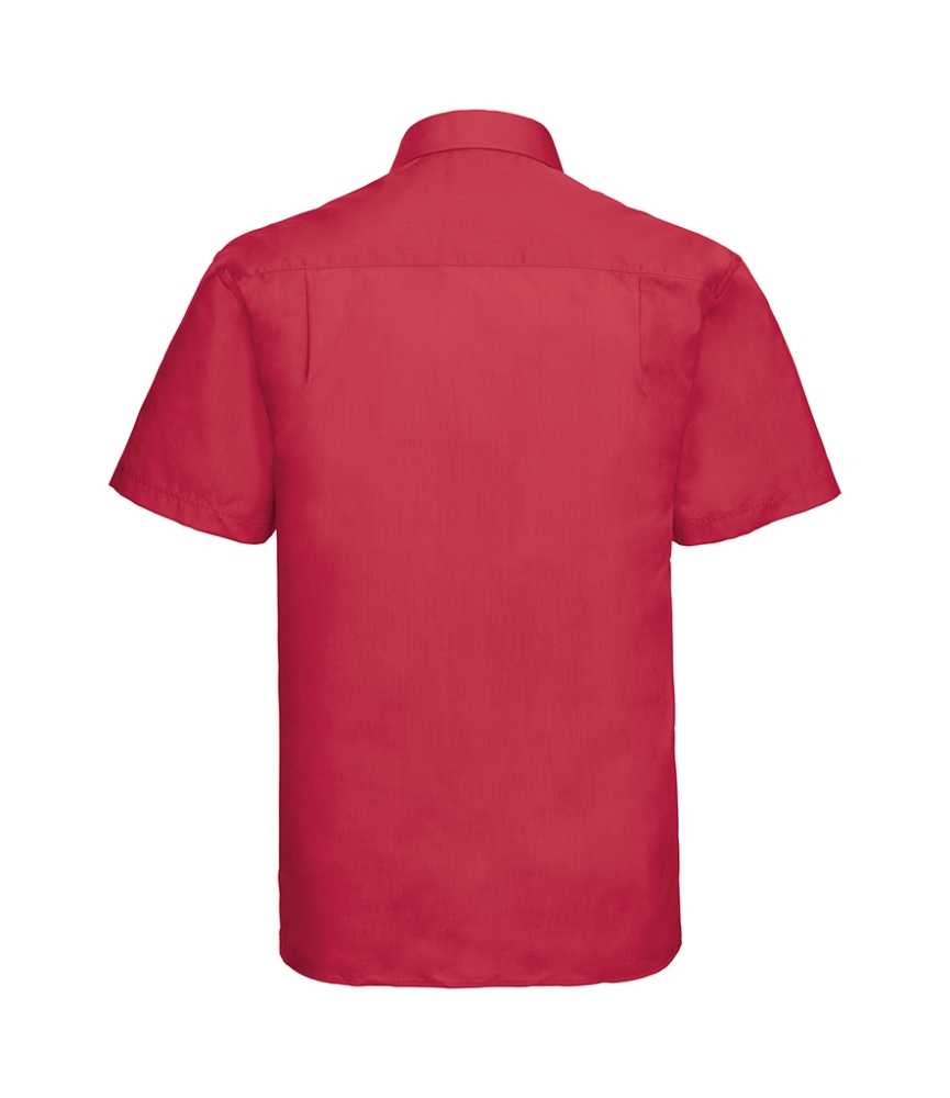 Russell Collection Short Sleeve Easy Care Poplin Shirt