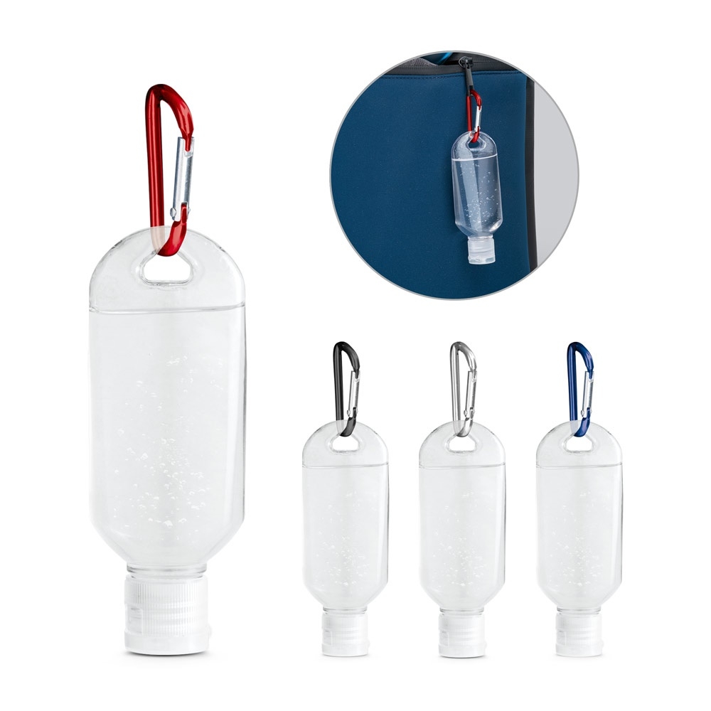 LYZE. Hand cleansing alcohol base 50 ml with carabiner