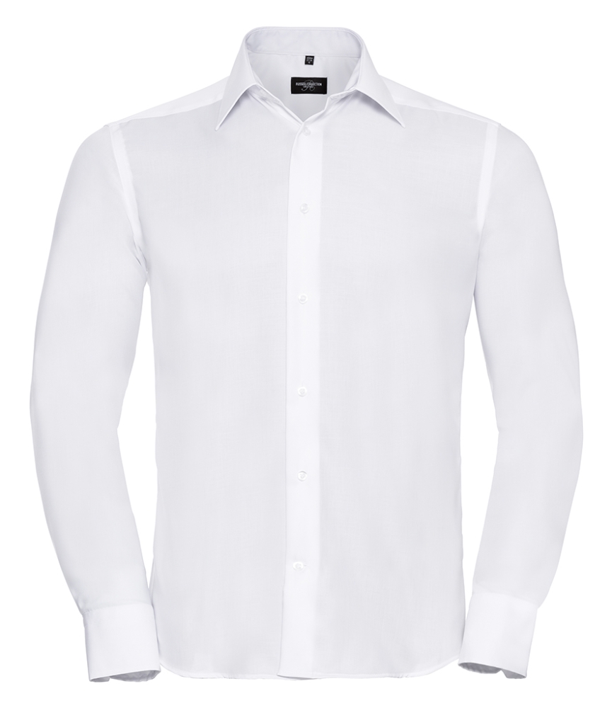 Russell Collection Long Sleeve Tailored Ultimate Non-Iron Shirt