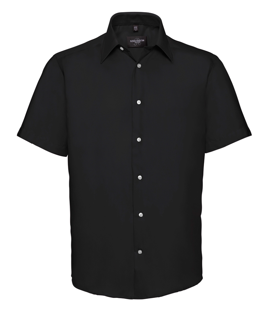 Russell Collection Short Sleeve Tailored Ultimate Non-Iron Shirt