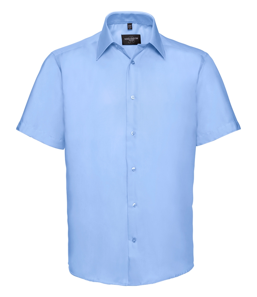 Russell Collection Short Sleeve Tailored Ultimate Non-Iron Shirt