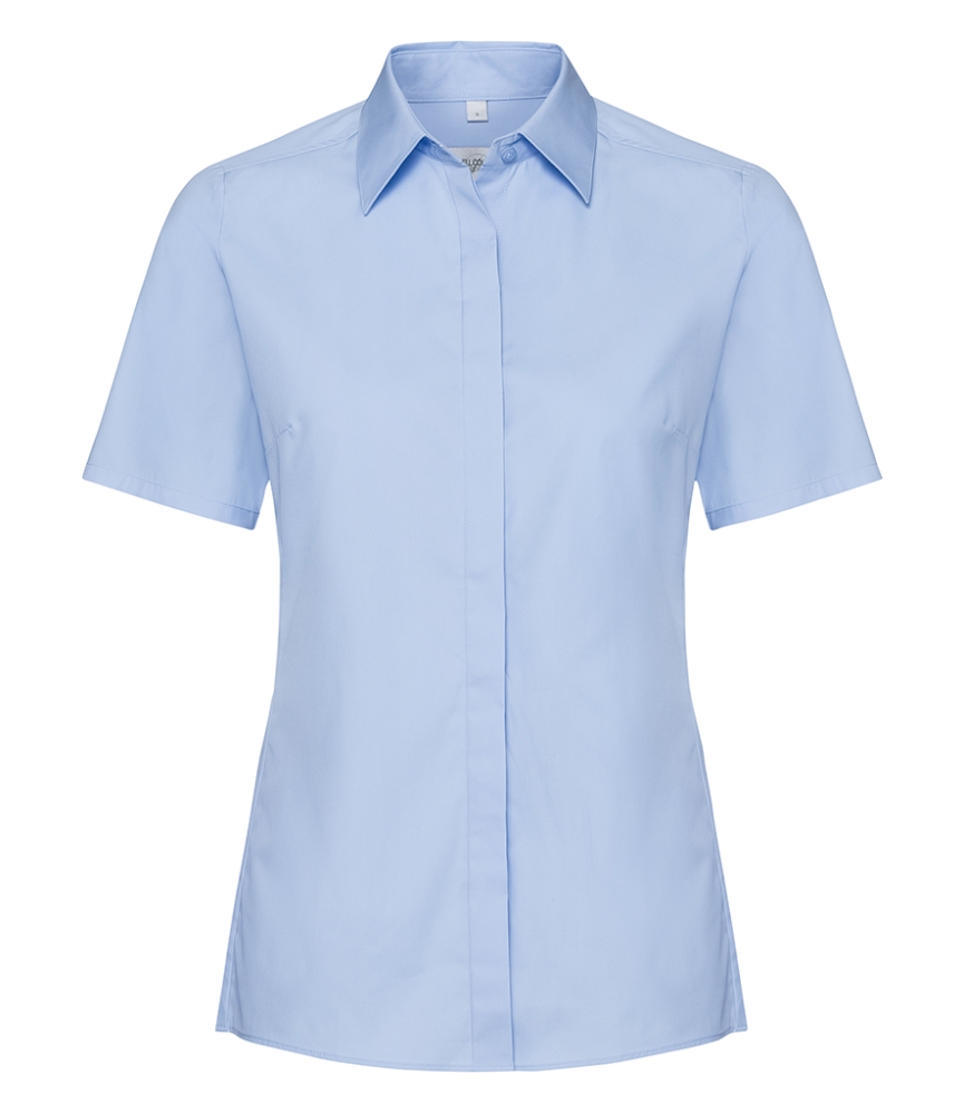 Russell Collection Ladies Short Sleeve Ultimate Stretch Shirt