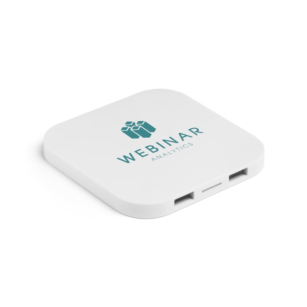 CAROLINE. Wireless charger and 20 USB hub
