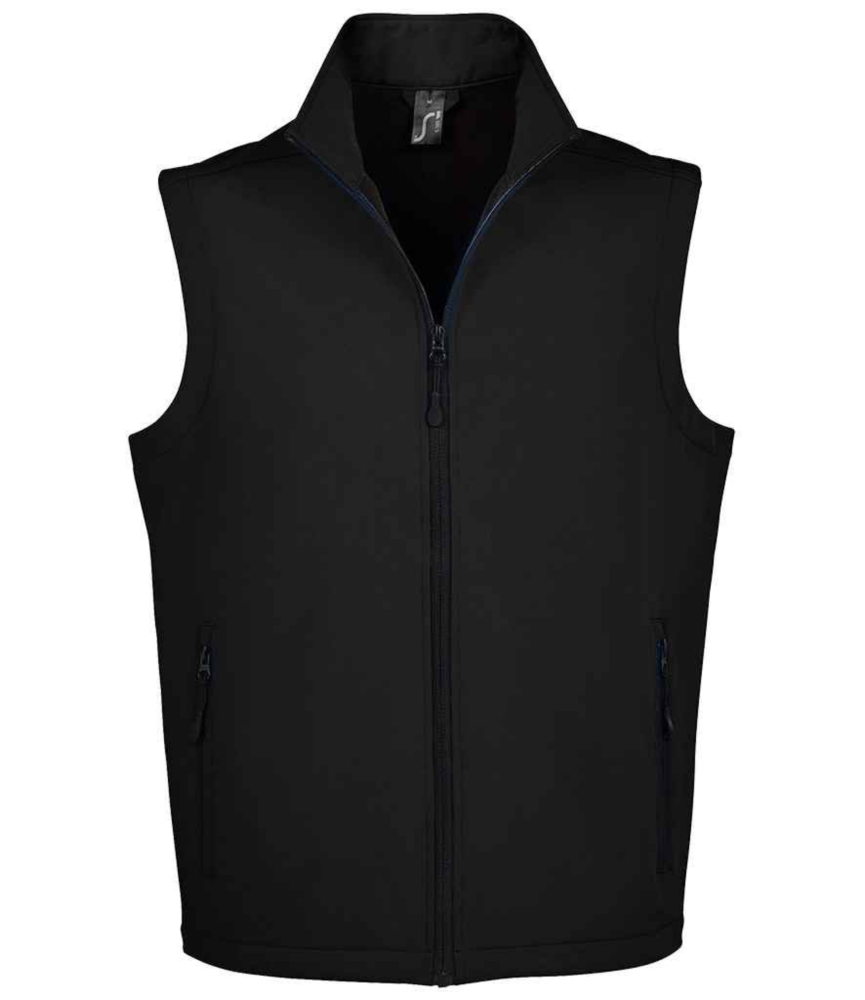 Mens Black Soft shell Gilet