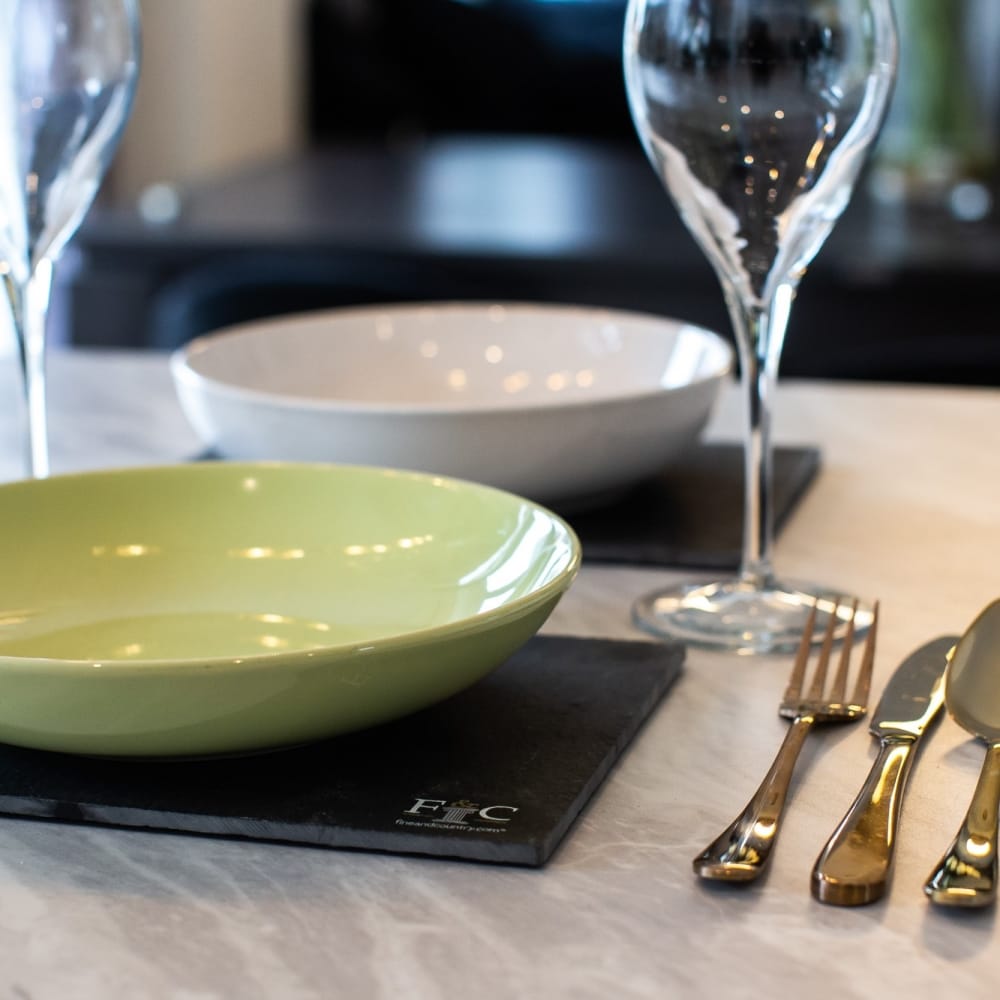 Corporate Set of 4 Slate Placemats