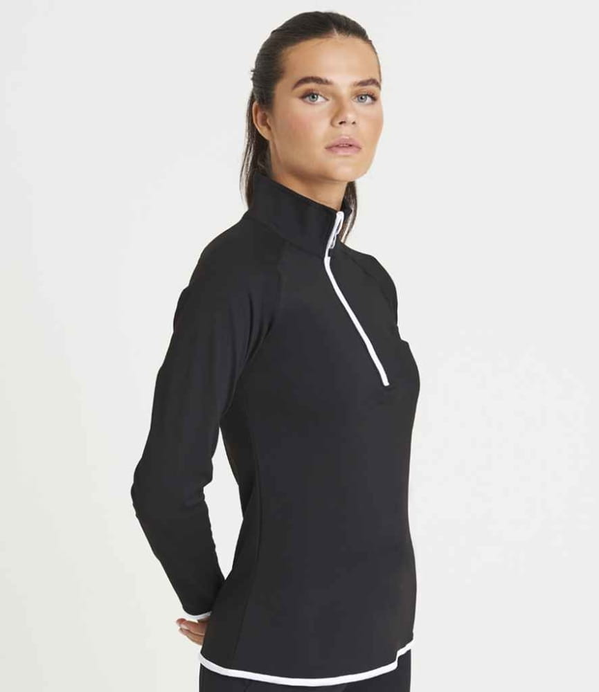 Gloucester Sports- AWDis Cool Half Zip Sweat Top Female 