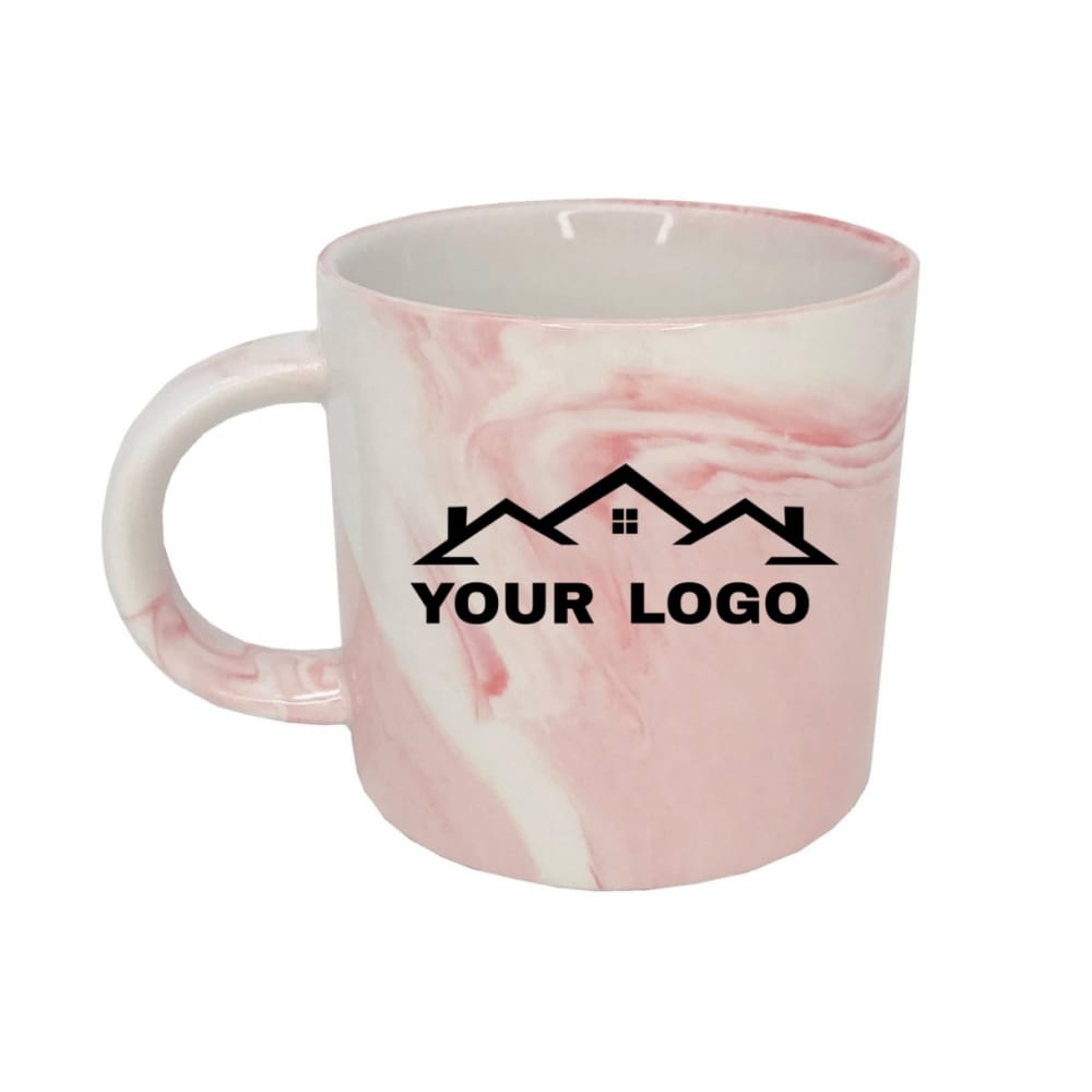 Estate Agent Pink Marble Branded Mug x10
