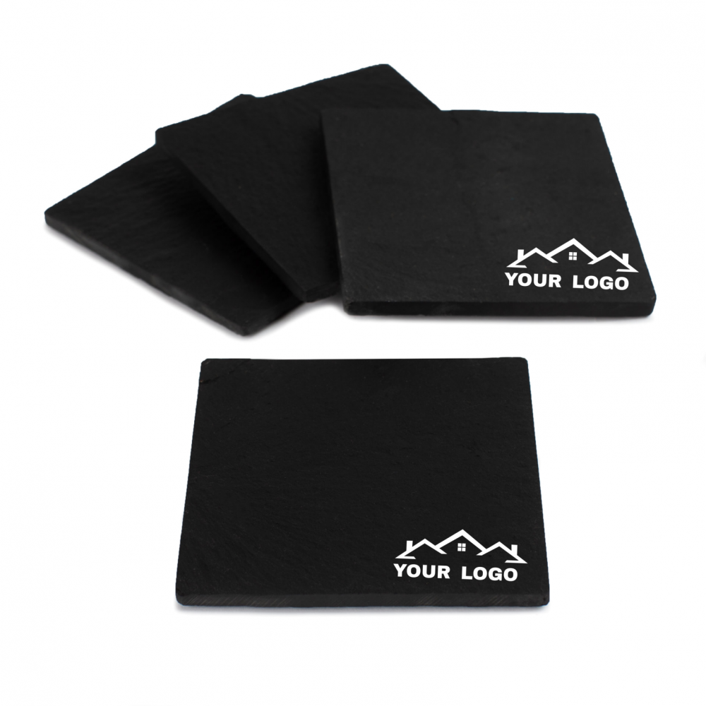 Corporate Set of 4 Slate Coasters