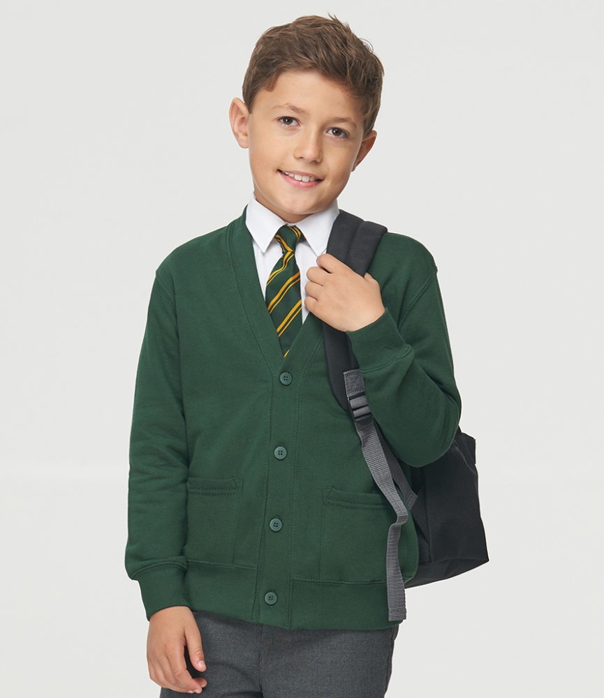AWDis Academy Kids Sweat Cardigan