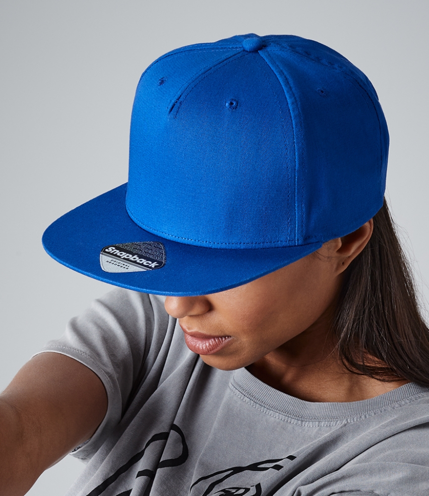 Beechfield 5 Panel Snapback Rapper Cap