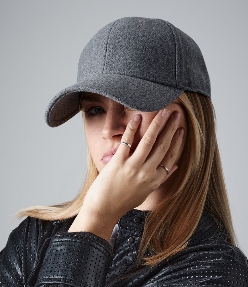 Beechfield Melton Wool 6 Panel Cap