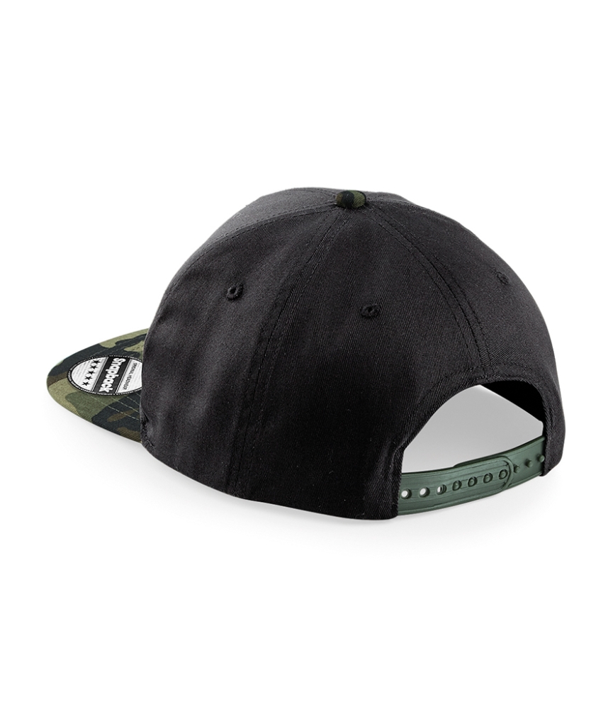 Beechfield Camo Snapback Cap