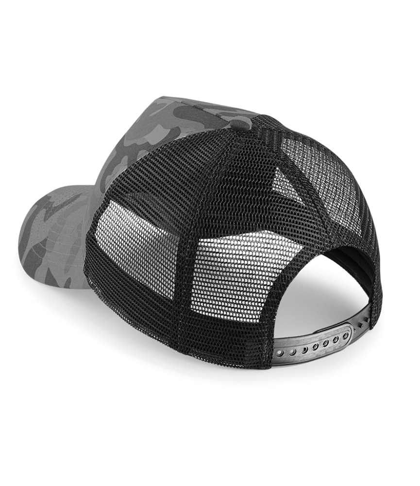 Beechfield Camo Snapback Trucker Cap