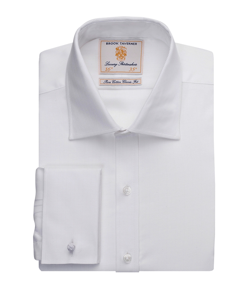 Brook Taverner Andora Long Sleeve Herringbone Shirt