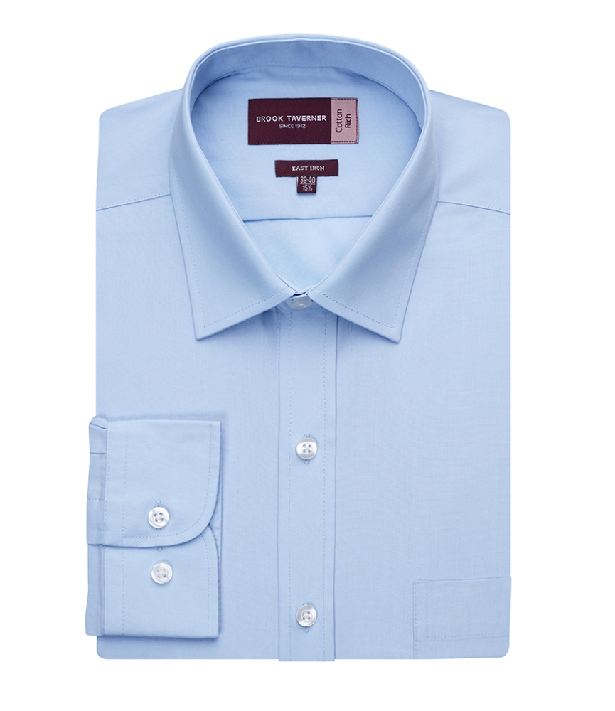 Brook Taverner Rapino Long Sleeve Poplin Shirt