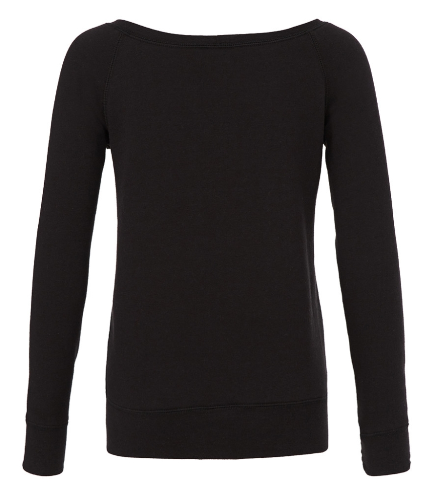 Bella Ladies Tri-Blend Sponge Fleece Wide Neck Sweatshirt