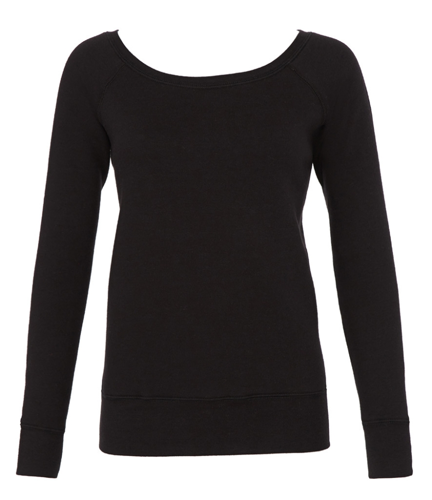 Bella Ladies Tri-Blend Sponge Fleece Wide Neck Sweatshirt