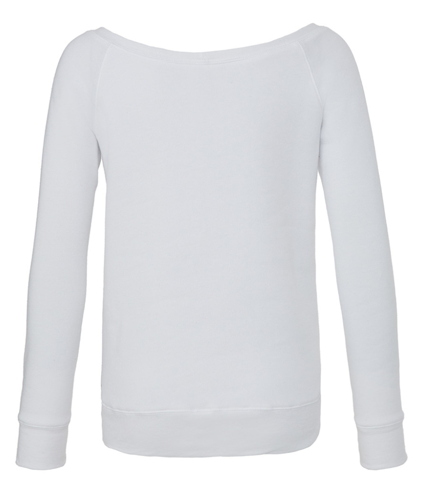 Bella Ladies Tri-Blend Sponge Fleece Wide Neck Sweatshirt