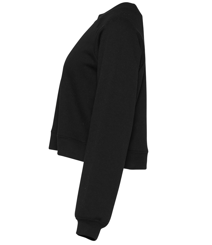 Bella Ladies Raglan Cropped Pullover Sweatshirt