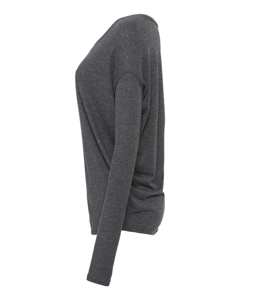 Bella Ladies Flowy 2x1 Long Sleeve T-Shirt