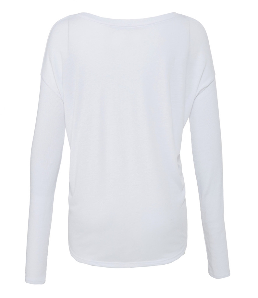 Bella Ladies Flowy 2x1 Long Sleeve T-Shirt