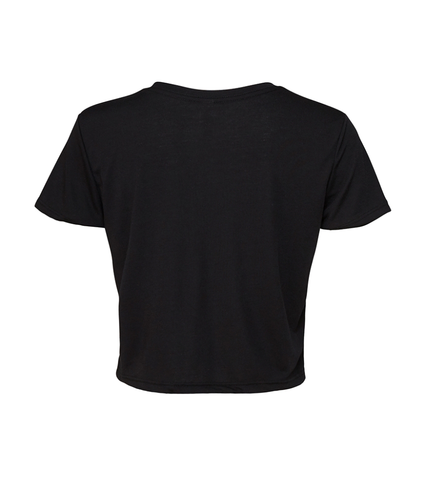 Bella Ladies Flowy Cropped T-Shirt