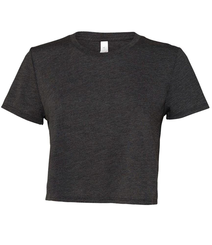 Bella Ladies Flowy Cropped T-Shirt