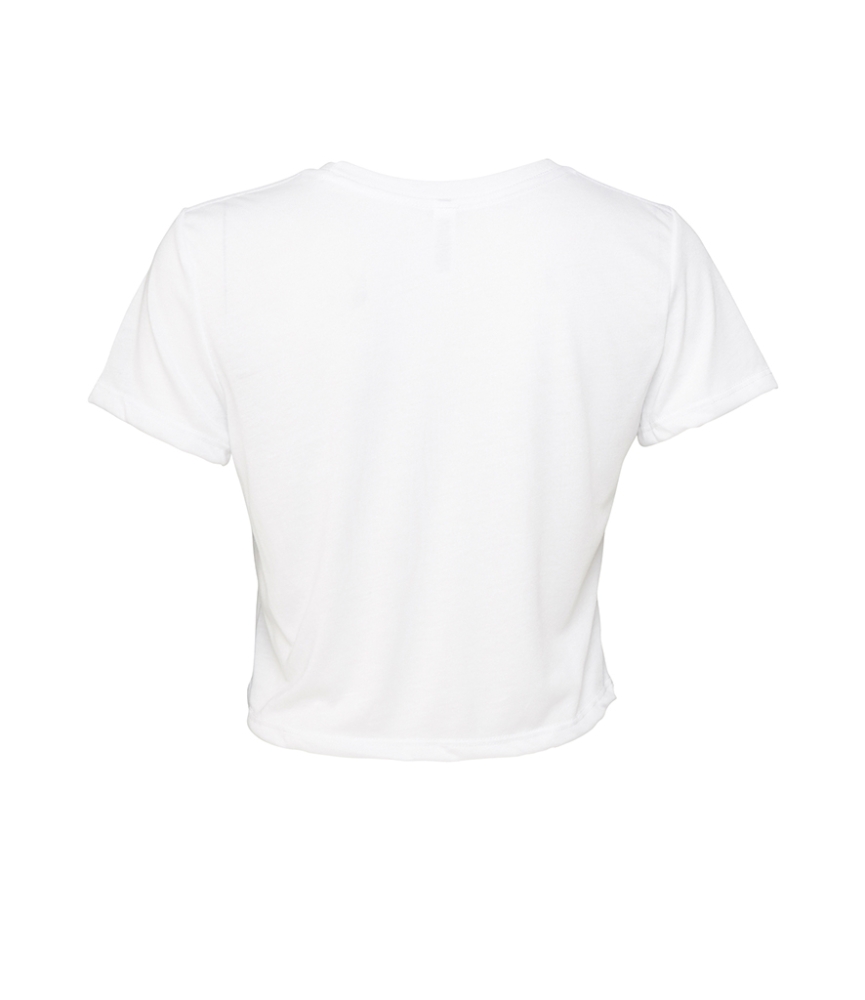 Bella Ladies Flowy Cropped T-Shirt
