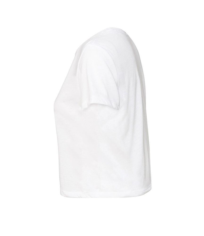 Bella Ladies Flowy Cropped T-Shirt